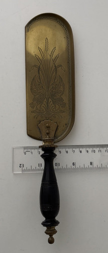 Brass butler table crumb - a,