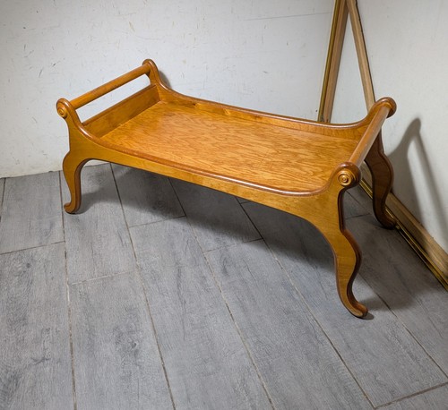 Vintage oak wood sleigh - vintage,